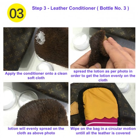 Bag Cleaner Lotion ( Set of 3 ) - For LV Bag