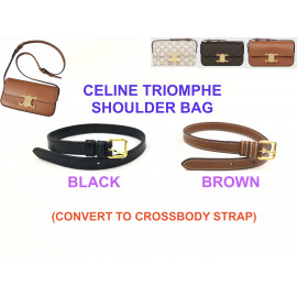 Celine Triomphe Should Bag - Leather Strap (Convert to Crossbody )
