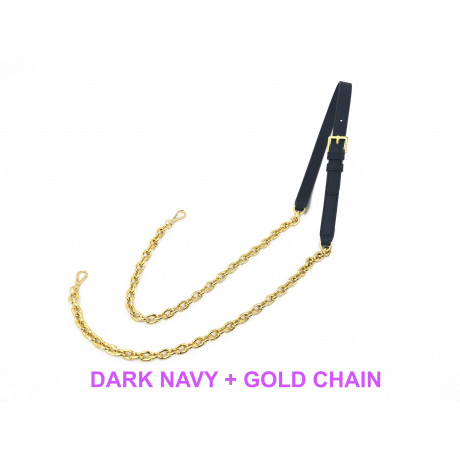 Chain Replacement For Dior Bag  - Leather With Gold Chain